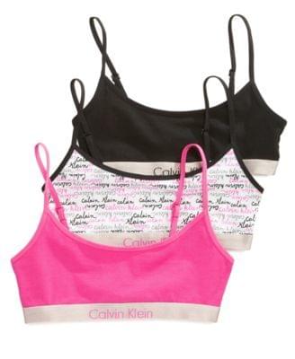 calvin klein sports bra 3 pack